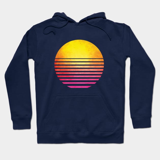 Retro Eighties Symbol Sun Hoodie by GWENT